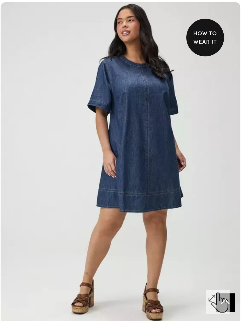 Torrid Dark Blue Denim Mini Dress